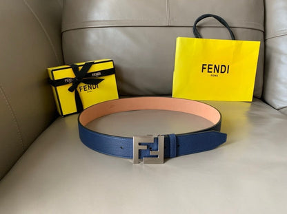Fendi Men’s FF Zucca Monogram Belt – Luxury Canvas & Leather