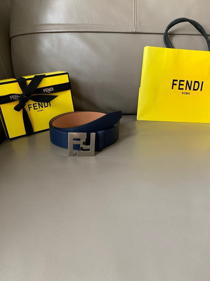 Fendi Men’s FF Zucca Monogram Belt – Luxury Canvas & Leather