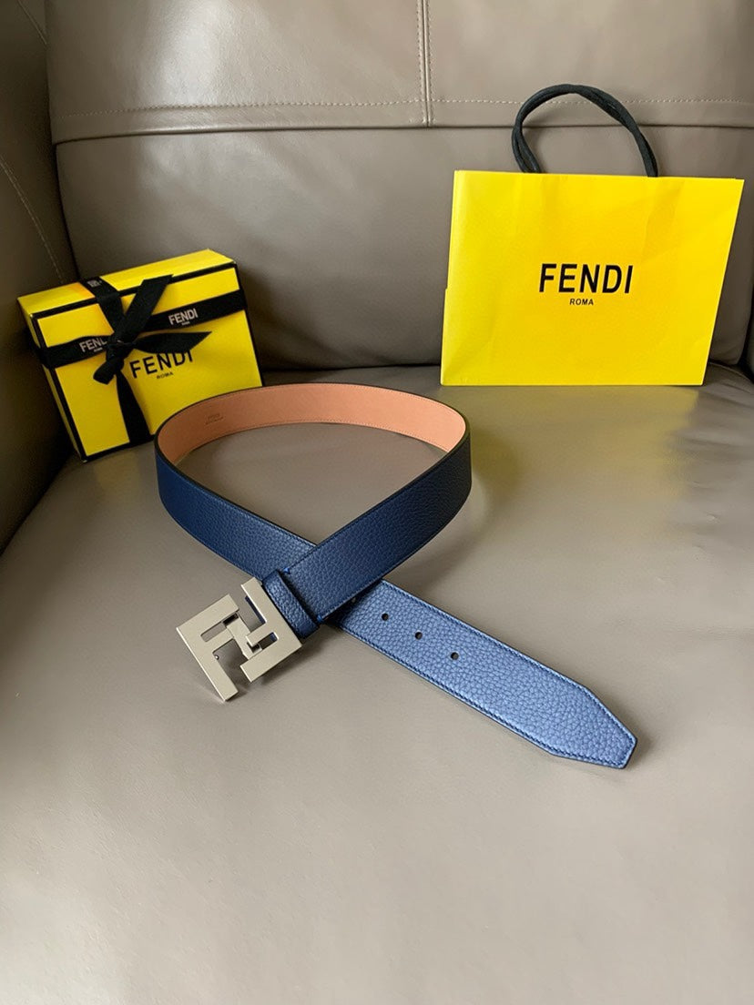 Fendi Men’s FF Zucca Monogram Belt – Luxury Canvas & Leather